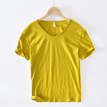 Elias - T-Shirt à Col V pour Hommes – Intemporel & Stylé