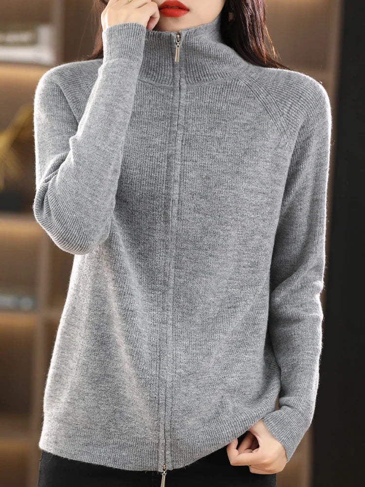 Biah - Cardigan Zippé pour Femmes – Moderne & Confortable