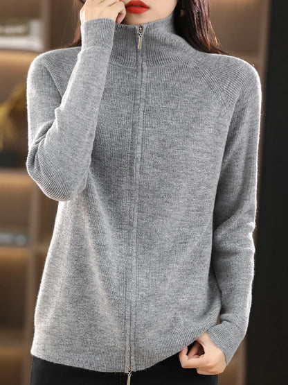Biah - Cardigan Zippé pour Femmes – Moderne & Confortable