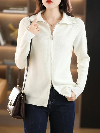 Biah - Cardigan Zippé pour Femmes – Moderne & Confortable