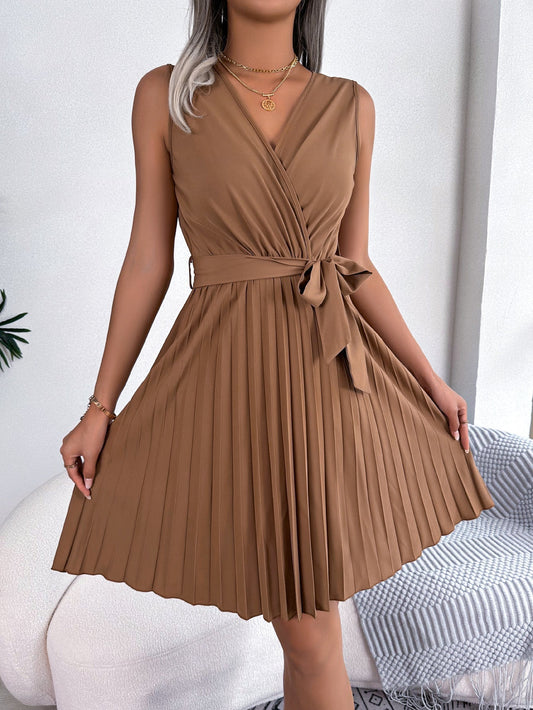 Maëlle – Robe Mini Plissée pour Femmes – Élégante & Confortable
