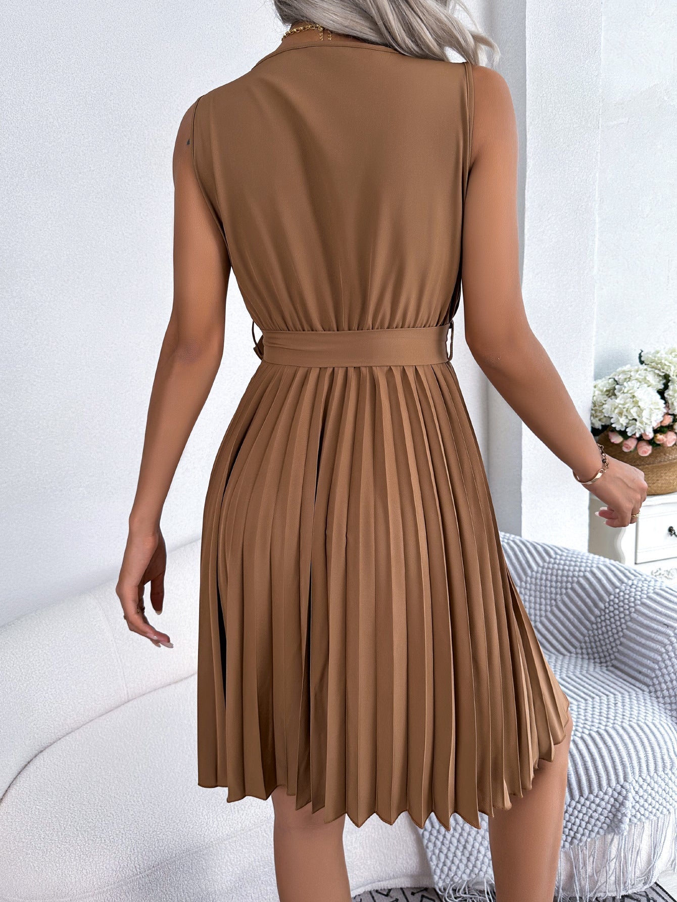 Maëlle – Robe Mini Plissée pour Femmes – Élégante & Confortable