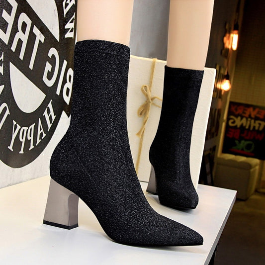Sequin Ankle Boots for Women – Glamorous & Comfortable