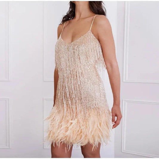 Sequin Cocktail Dress for Women – Dazzling & Elegant Party Wear-Caliboot