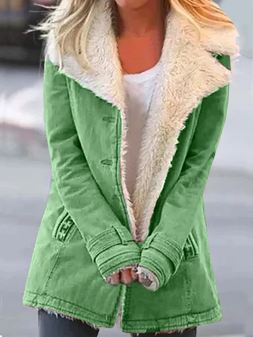 Sherpa-Lined Fleece Jacket for Women – Cozy & Chic Winter Style 1