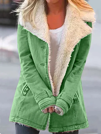Sherpa-Lined Fleece Jacket for Women – Cozy & Chic Winter Style 1