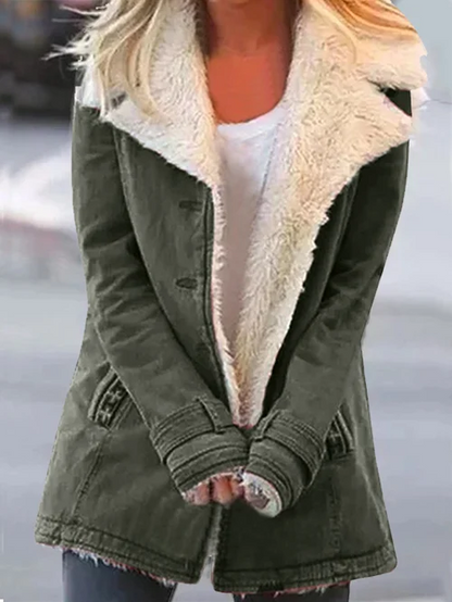 Sherpa-Lined Fleece Jacket for Women – Cozy & Chic Winter Style 2