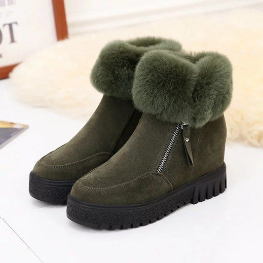 Short Winter Boots for Women – Stylish & Comfortable with Integrated Heel