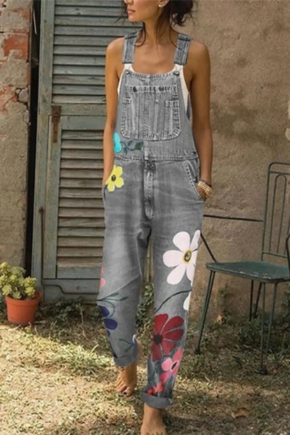 Sleeveless Denim Overalls for Women – Effortless Style & Versatile Fit-Caliboot