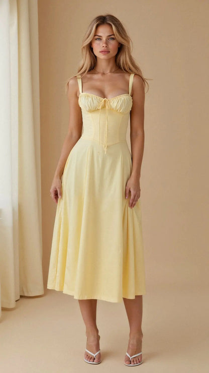 Sleeveless Midi Dress for Women – Effortless Summer Style & Comfort-Caliboot