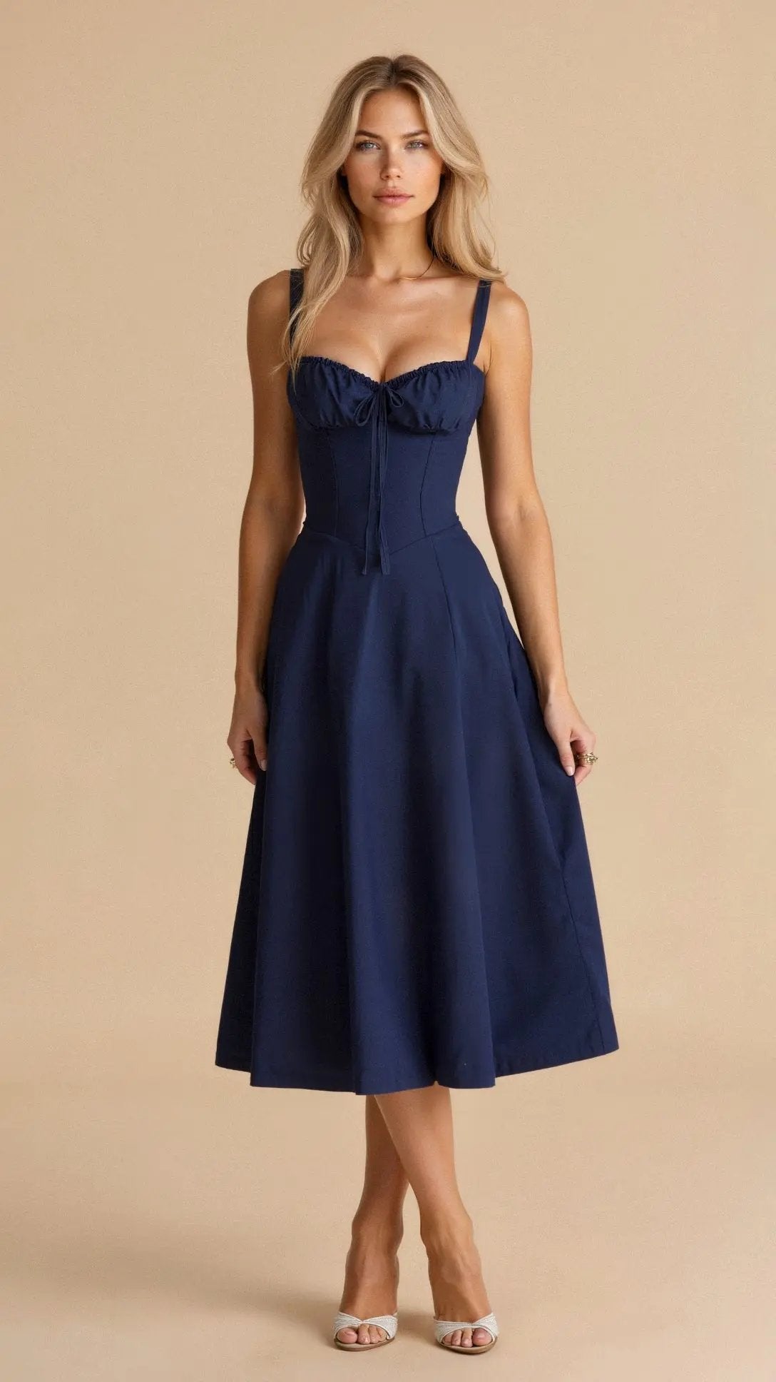 Sleeveless Midi Dress for Women – Effortless Summer Style & Comfort-Caliboot