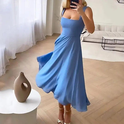 Sleeveless Midi Dress for Women – Effortlessly Chic & Comfortable-Caliboot