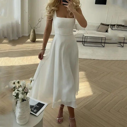 Sleeveless Midi Dress for Women – Effortlessly Chic & Comfortable-Caliboot