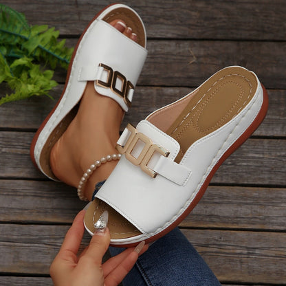 Slip-On Orthopedic Sandals for Women – Chic Comfort & Versatility