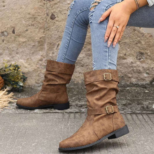 Slouchy Black Ankle Boots for Women – Chic & Stylish Comfort