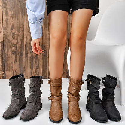 Slouchy Black Ankle Boots for Women – Chic & Stylish Comfort