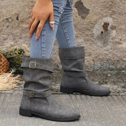 Slouchy Black Ankle Boots for Women – Chic & Stylish Comfort