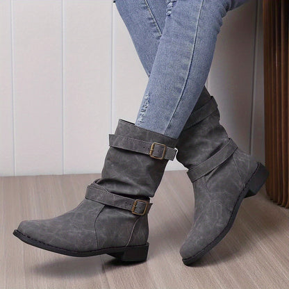 Slouchy Black Ankle Boots for Women – Chic & Stylish Comfort