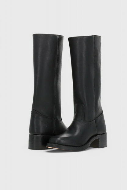Ella | Women’s Leather Knee-High Boots with Heels Caliboot