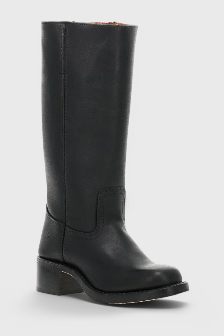 Ella | Women’s Leather Knee-High Boots with Heels Caliboot