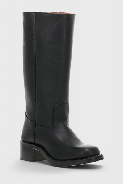 Ella | Women’s Leather Knee-High Boots with Heels Caliboot