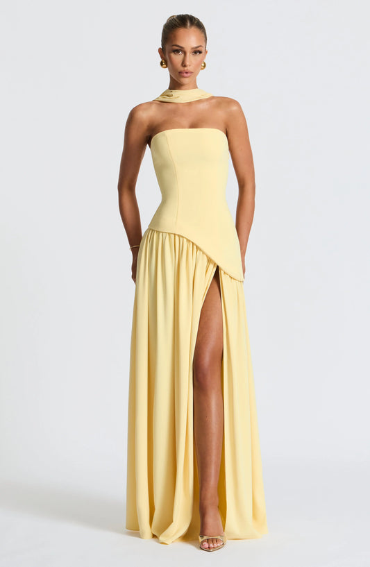 Strapless Maxi Dress for Women – Elegant & Flowing 0