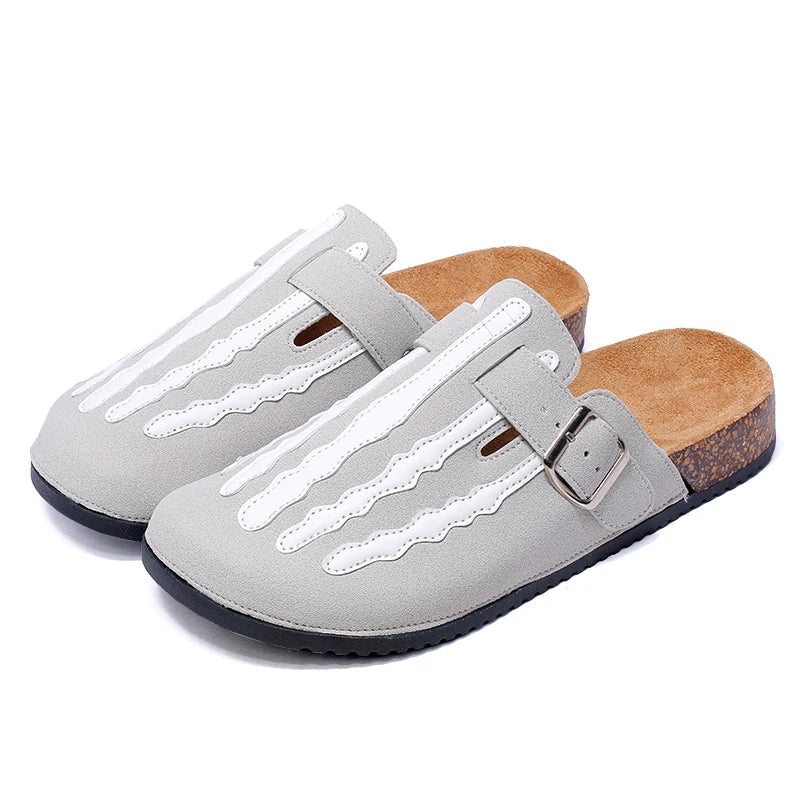 Striped Cork Clogs for Men – Stylish & Comfortable Footwear
