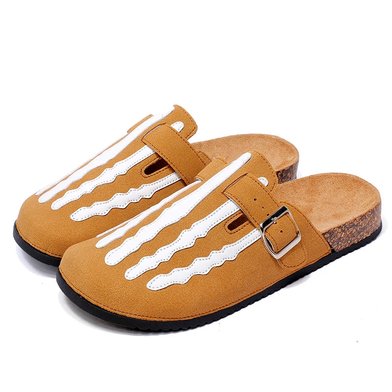 Striped Cork Clogs for Men – Stylish & Comfortable Footwear