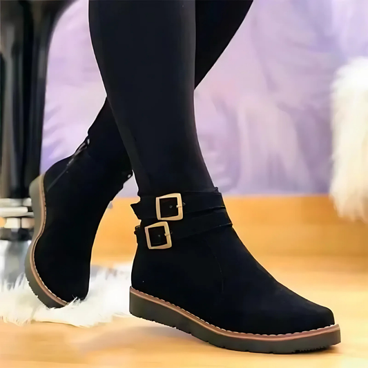 Structured Black Ankle Boots for Women – Chic & Edgy Style