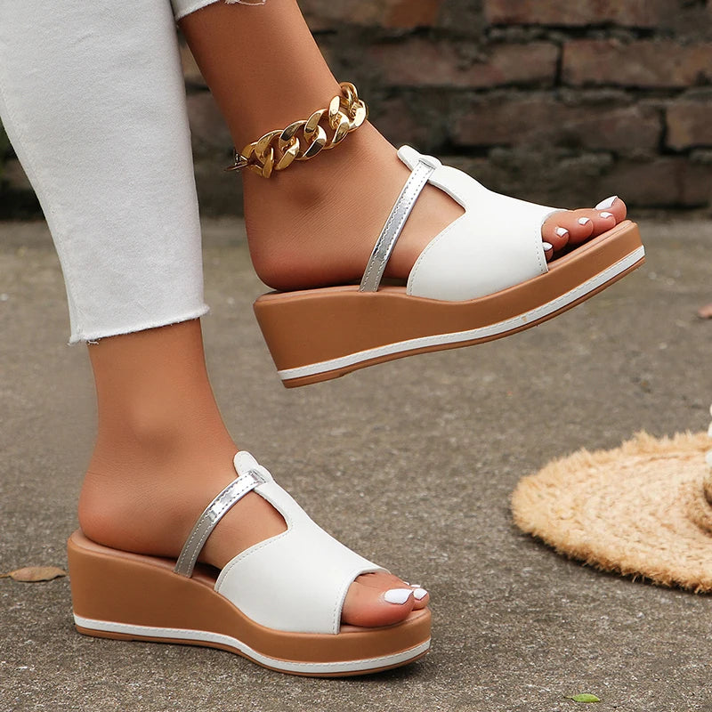Suede Wedge Sandals for Women – Stylish & Comfortable