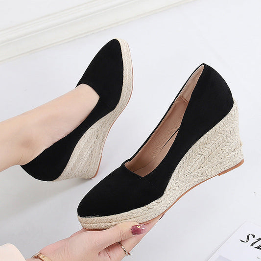 Suede Wedge Shoes for Women – Stylish & Versatile