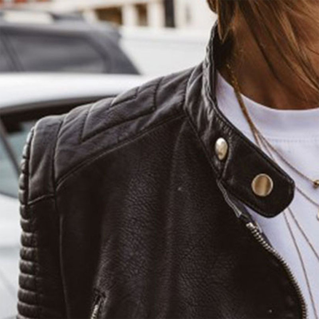 Tailored Leather Biker Jacket for Women – Edgy & Stylish Streetwear-Caliboot