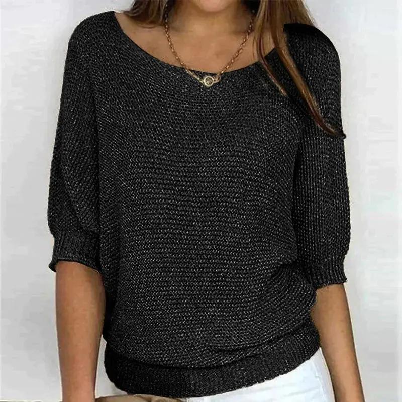 Textured Knit Pullover Sweater for Women – Cozy & Effortlessly Stylish-Caliboot