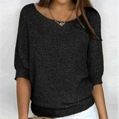 Textured Knit Pullover Sweater for Women – Cozy & Effortlessly Stylish-Caliboot