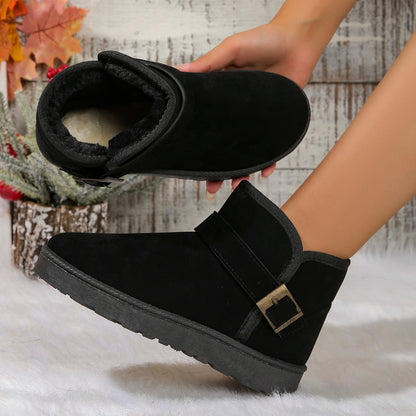 Textured Winter Snow Boots for Women – Warm & Comfortable