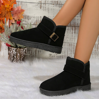 Textured Winter Snow Boots for Women – Warm & Comfortable