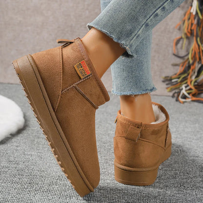 Thick Plush Snow Boots for Women – Cozy & Stylish Winter Footwear