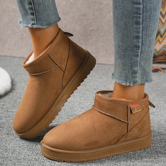Thick Plush Snow Boots for Women – Cozy & Stylish Winter Footwear