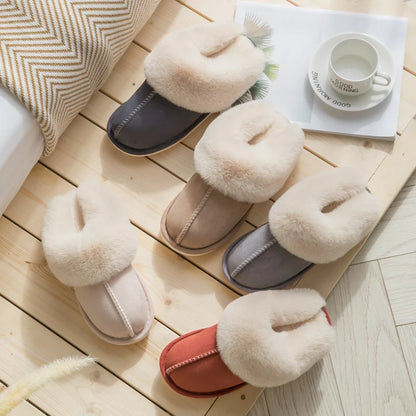 Thick Sole Velvet Slippers for Men and Women – Cozy & Non-Slip Comfort
