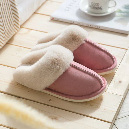 Thick Sole Velvet Slippers for Men and Women – Cozy & Non-Slip Comfort