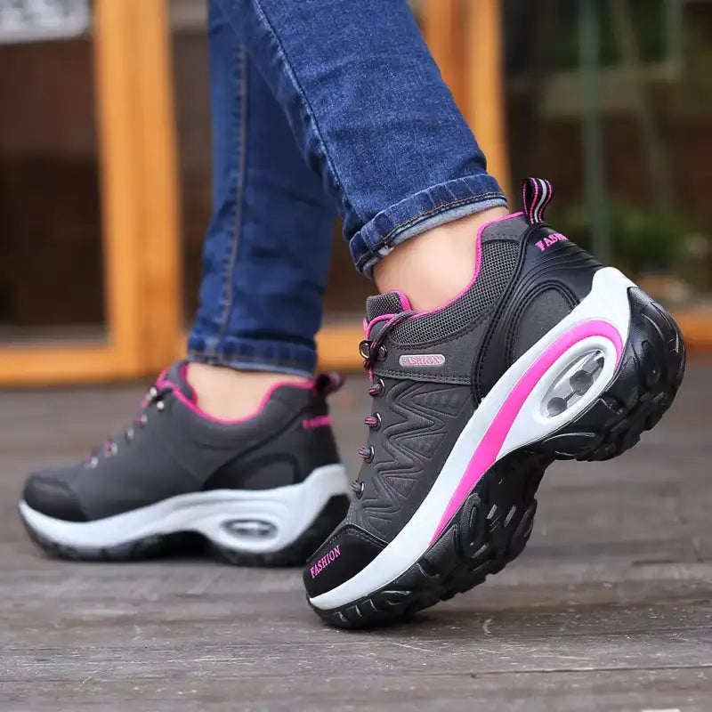 Thick Sole Wedge Sneakers for Women – Stylish & Comfortable