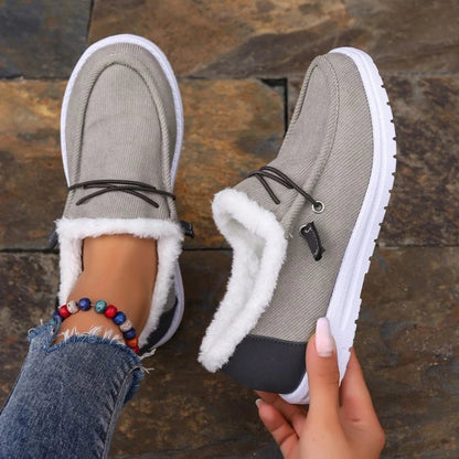 Thick Velvet Winter Shoes for Women – Cozy & Stylish Comfort