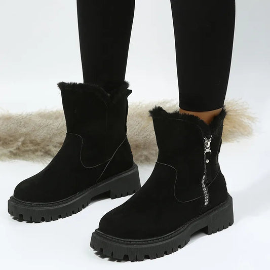 Thickened Cotton Winter Boots for Women – Cozy & Stylish Warmth
