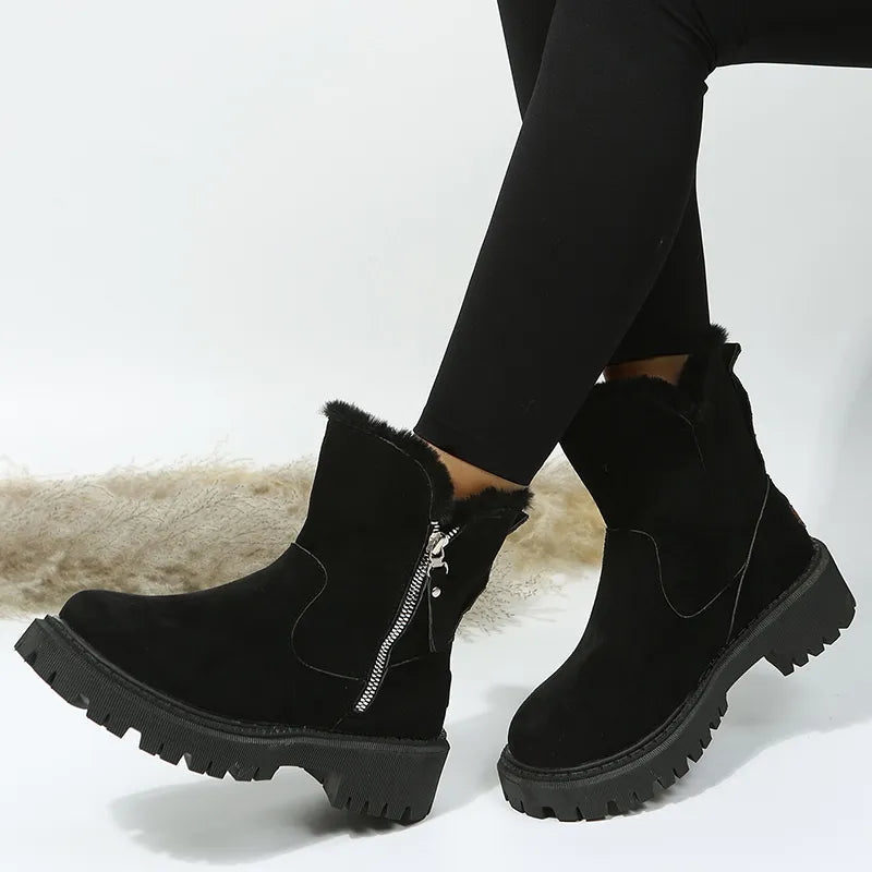 Thickened Cotton Winter Boots for Women – Cozy & Stylish Warmth