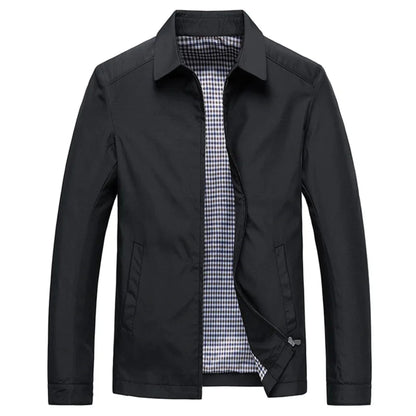 Trench Classique Homme – Imperméable Noir– Élégant et Confortable