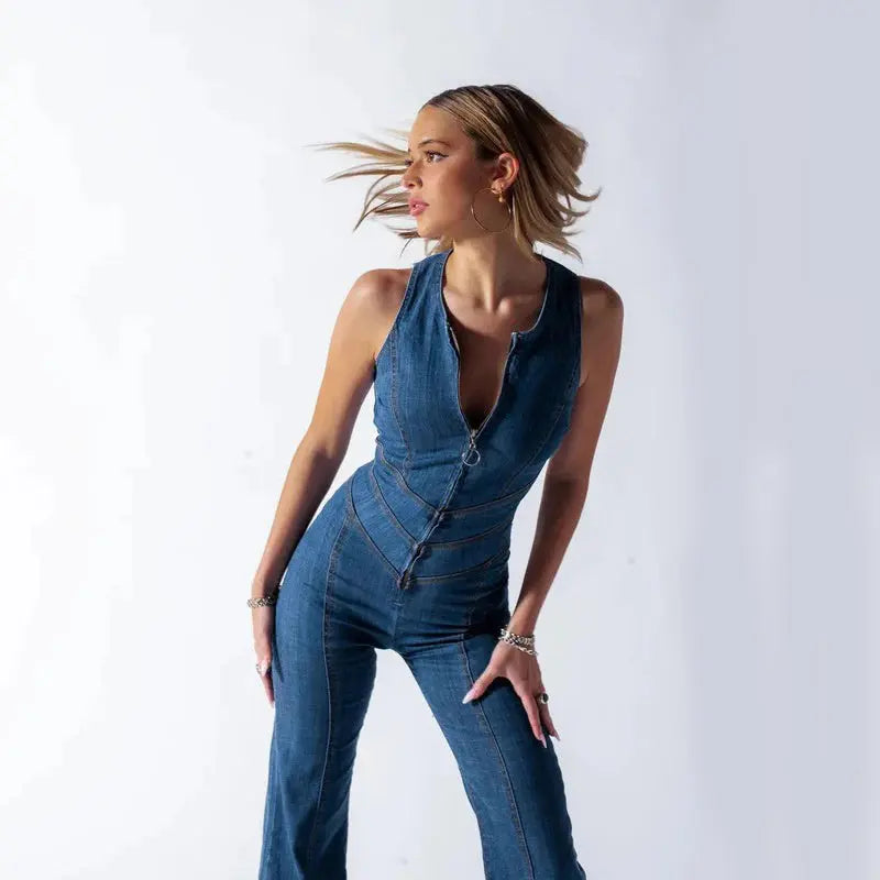 Trendy Denim Jumpsuit for Women – Stylish & Comfortable 4