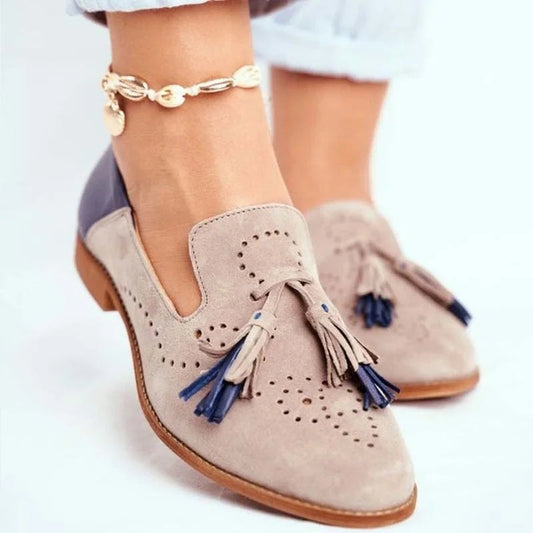 Two-Tone Loafers for Women – Stylish & Comfortable