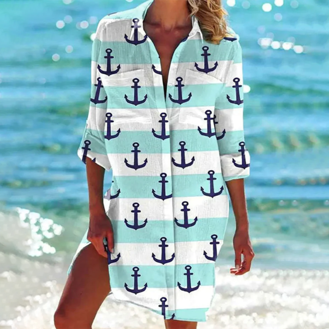 Flavie – Robe Chemise pour Femmes – Moderne & Élégance