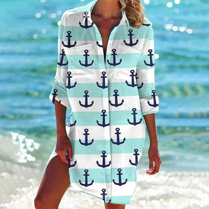 Flavie – Robe Chemise pour Femmes – Moderne & Élégance