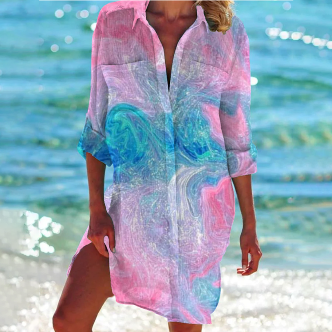Flavie – Robe Chemise pour Femmes – Moderne & Élégance